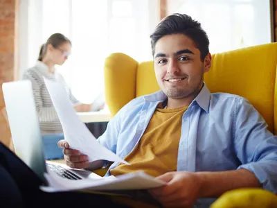 students filling forms