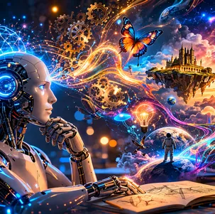 machine imagination concept