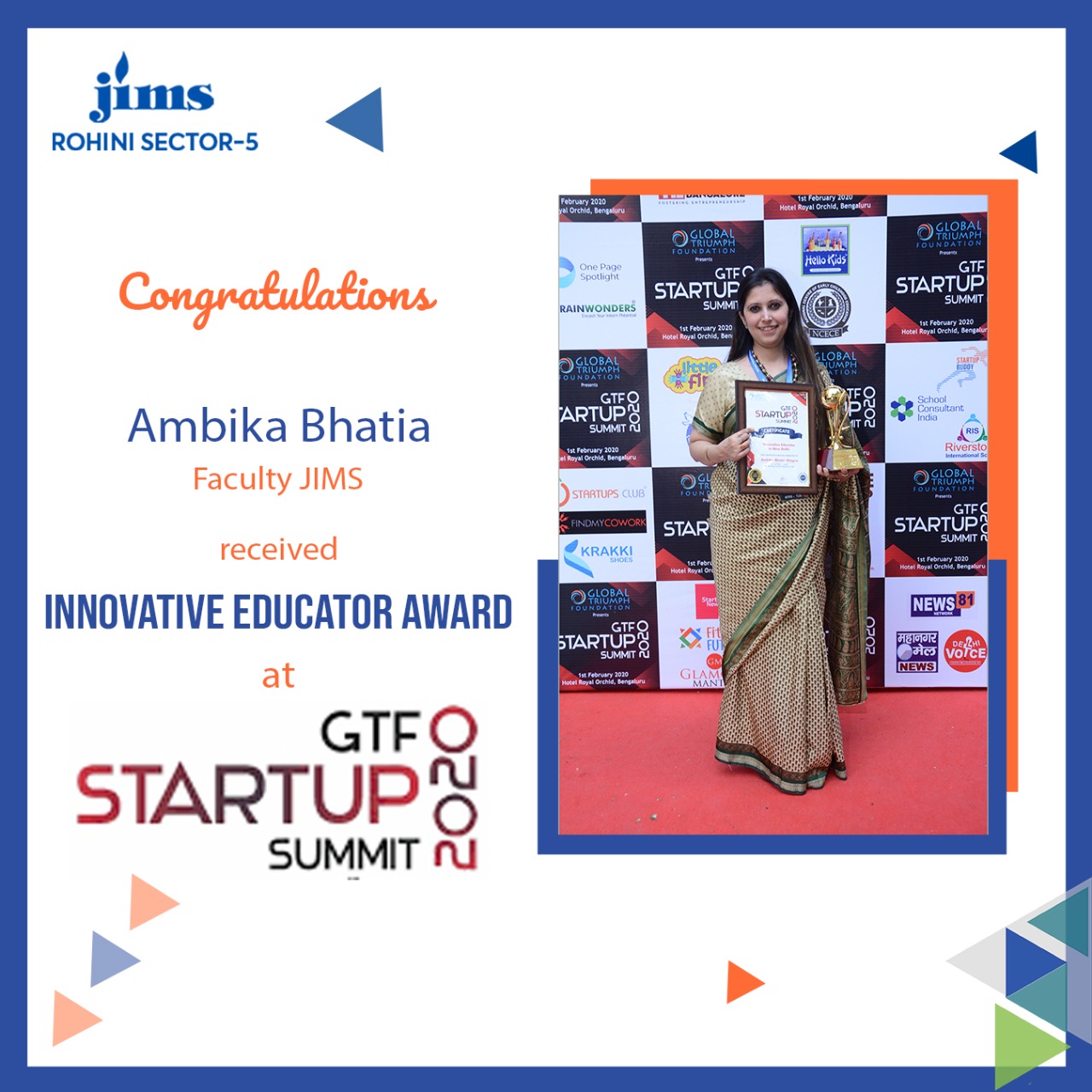 Ms. Ambika Bhatia Faculty JIMS Rohini