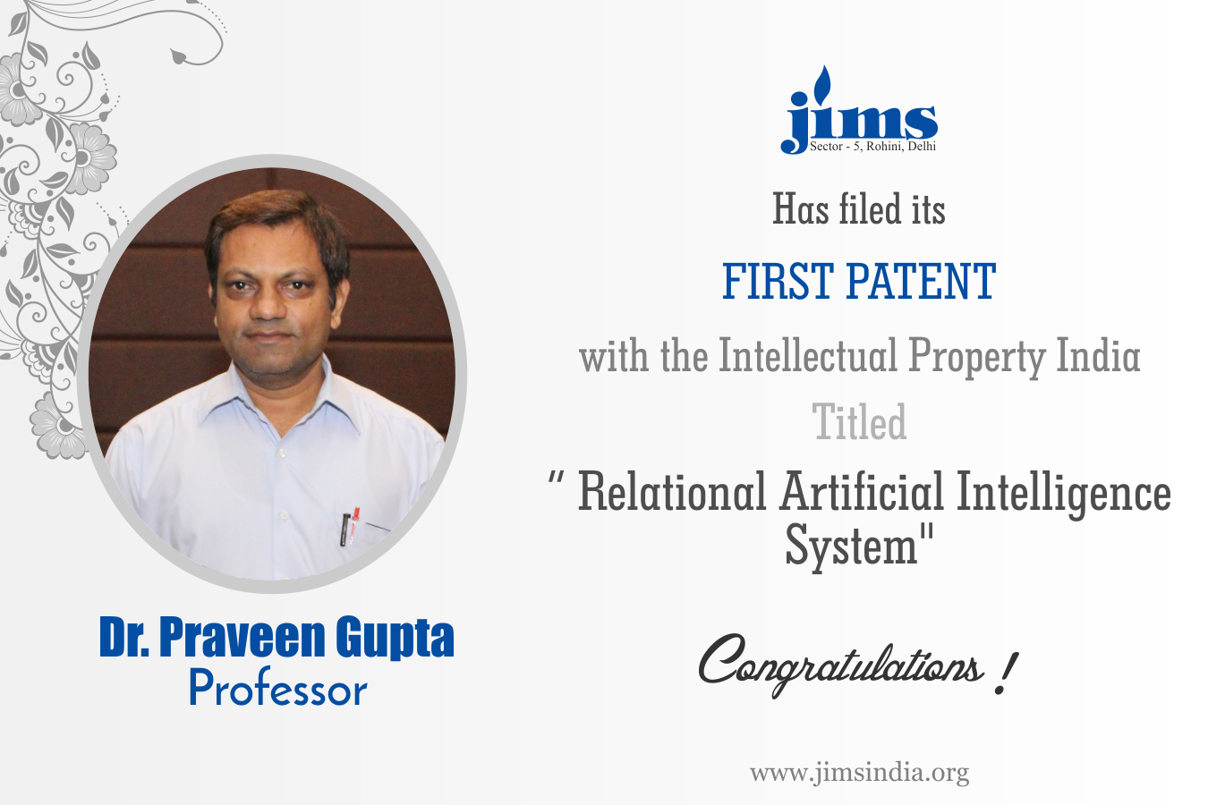 Patent Dr. P K Gupta