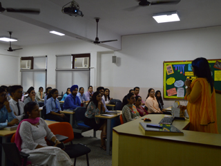 JIMS Rohini organised Guest lecture on How positivity effects communication