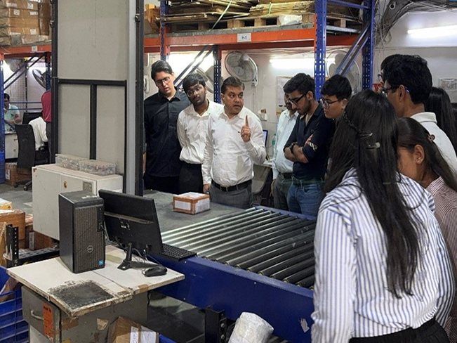 students exploring logistics