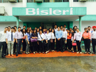 PGDM Students industrial visit at bisleri