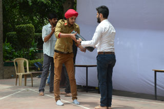 JIMS patriotic club organized a Nukkad Natak