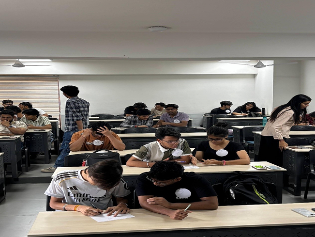 students during hackathon