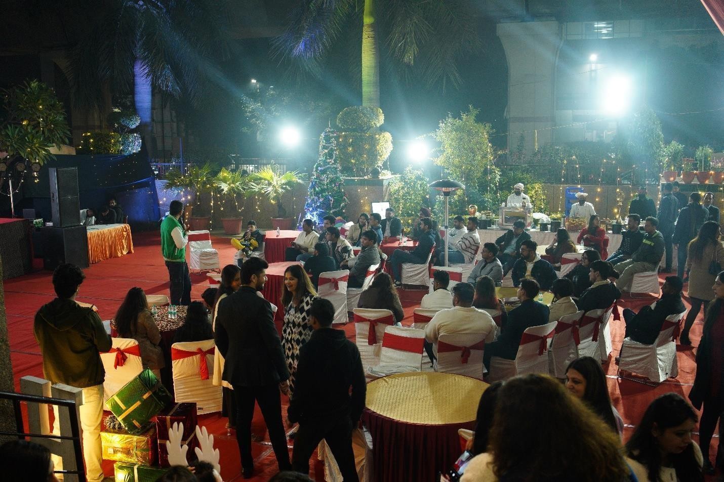 Dinner christmas carnival