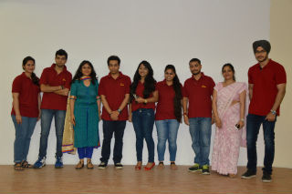 students and guests at JIMS Rohini Delhi