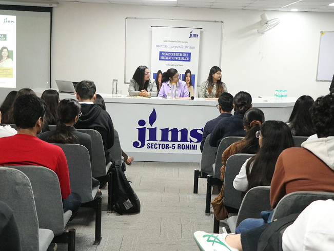 student debate in progress