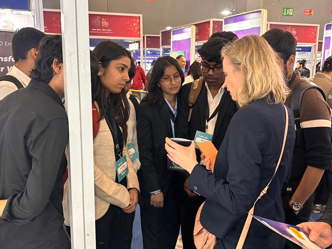 students at AI summit