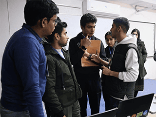 36-Hour Hackathon Codekshetra Presenting Work