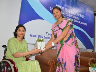 Jims Rohini Organised Seminar on Society and Enterprise -- Creating a Sustainable Eco-system