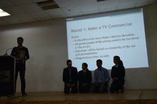 JIMS Marketing Club organized an advertisement activity AD MAD SHOW