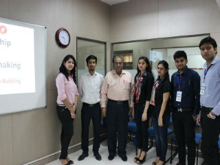 Professor SC Kapoor with PGDM Students